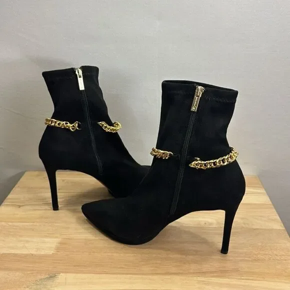 Jessica Simpson Women's Valyn Chain Stieletto Heel Dress Booties Size 11 NIB - Picture 5 of 13